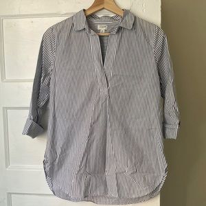 JCREW WOMENS PINSTRIPE BLOUSE